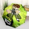1pc Ben 10 Alien Force Adventure Automatic Opening and Closing Umbrella, Lightweight 3-Fold, With Cute Cartoon Characters, Suitable for Home, Out