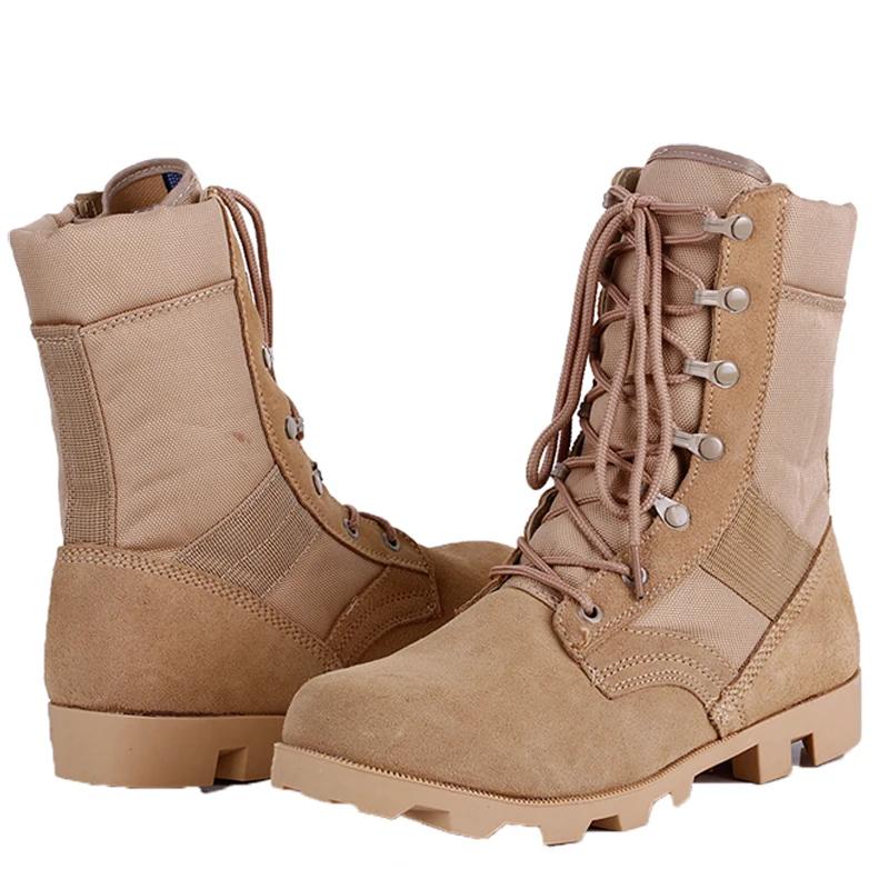Winter Tactical Boots Men Breathable Camouflage Desert Safety Shoes Combat Boots Outdoor Climbing Hiking Shoes