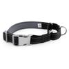 Portable Reflective Nylon Dog Chain Collar Adjustable Soft Diving Fabric Lining Outdoor Safety Cat Dog Collar Collier Pour Chien