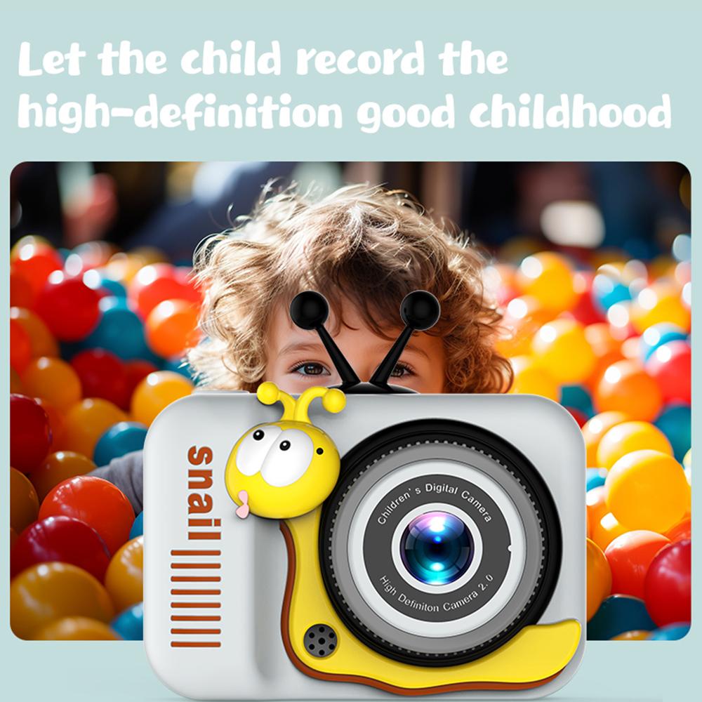 Kinderkamera, Digitalkamera, 20-MP-Kamera, Kinder-Selfie, 4-facher Digitalzoom, 2,0-Zoll-Bildschirm, Doppelobjektiv