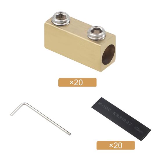 Wire Connectors Tinned with Heat Shrink Butt Brass Mechanical Butt Splice
