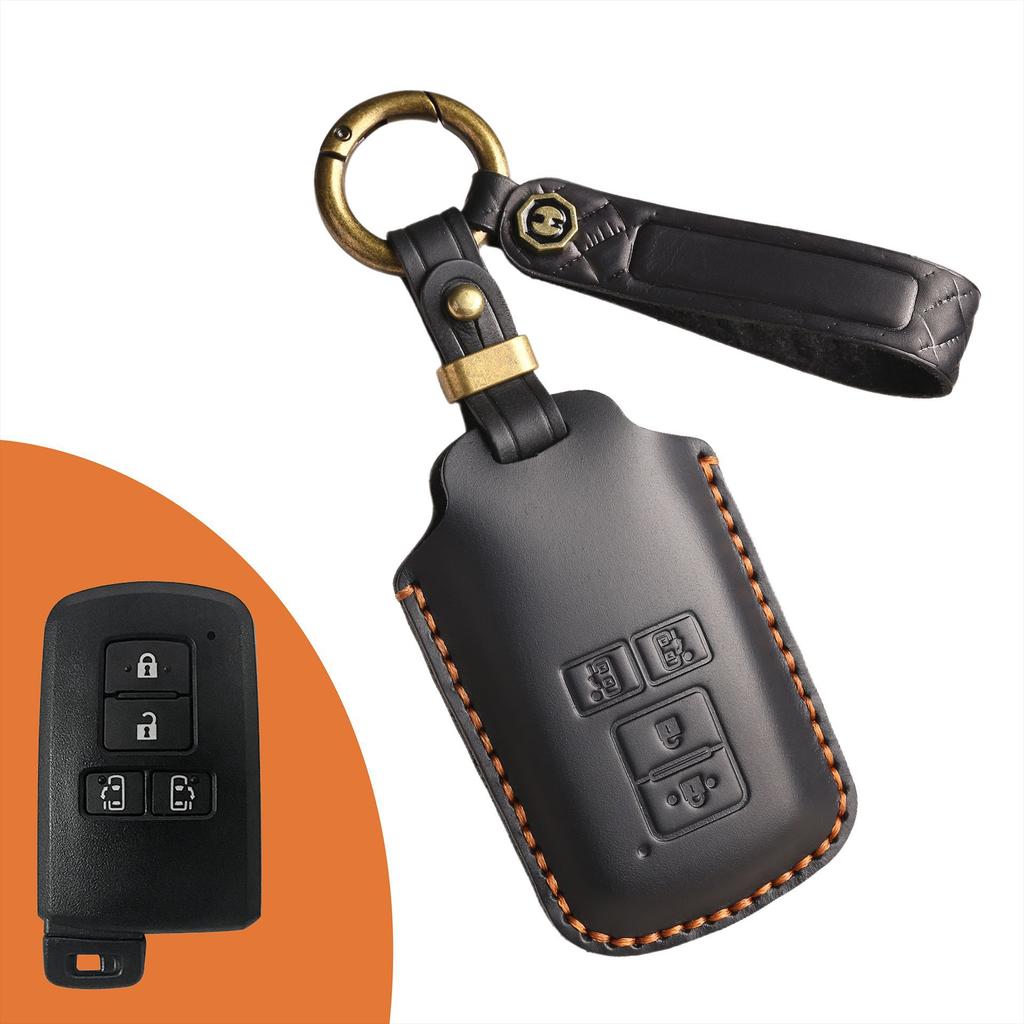 The New Retro Key Cover Is Suitable for the Old Toyota Car Handmade Real Cowhide Key Protection Bag.