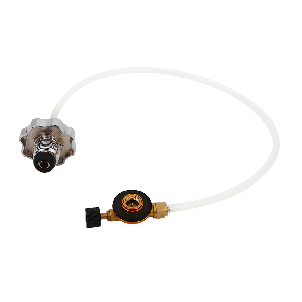 Outdoor Camping Stove Refill Adapter Converter Gas Bottle LPG Flat Tank Connector