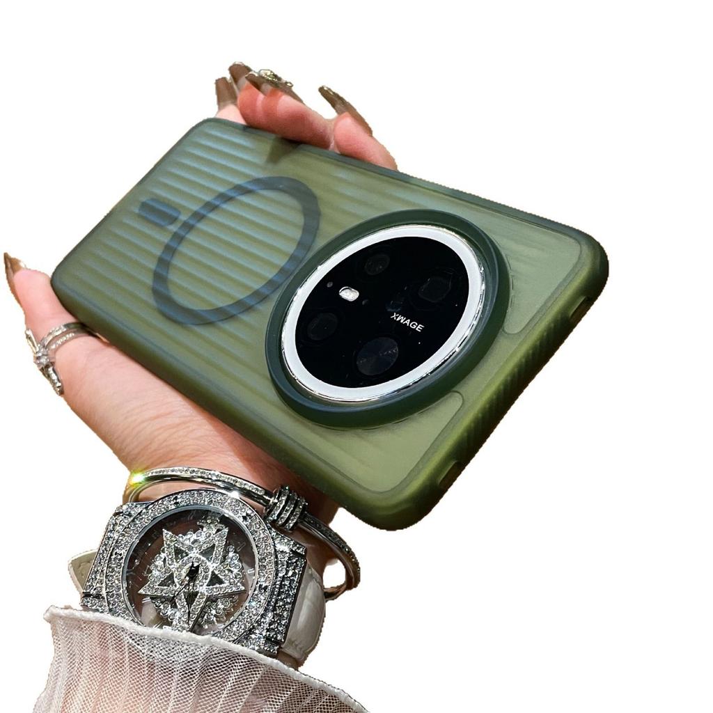 Applicable To Huawei MATE11 Mobile Phone Case MATE11PRO + Corrugated Magnetic Mate11 Ice Mist Matte Protective Case