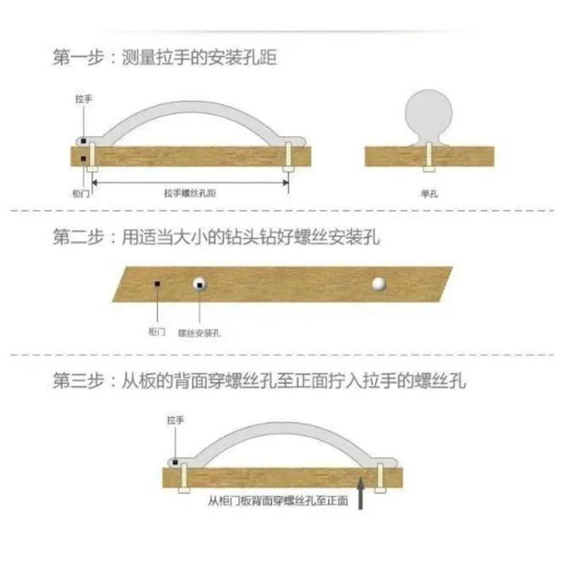 2PC Rural Style Plastic Handle Home Decoration Wardrobe Door Cabinet Handle Simple Furniture Drawer Handle