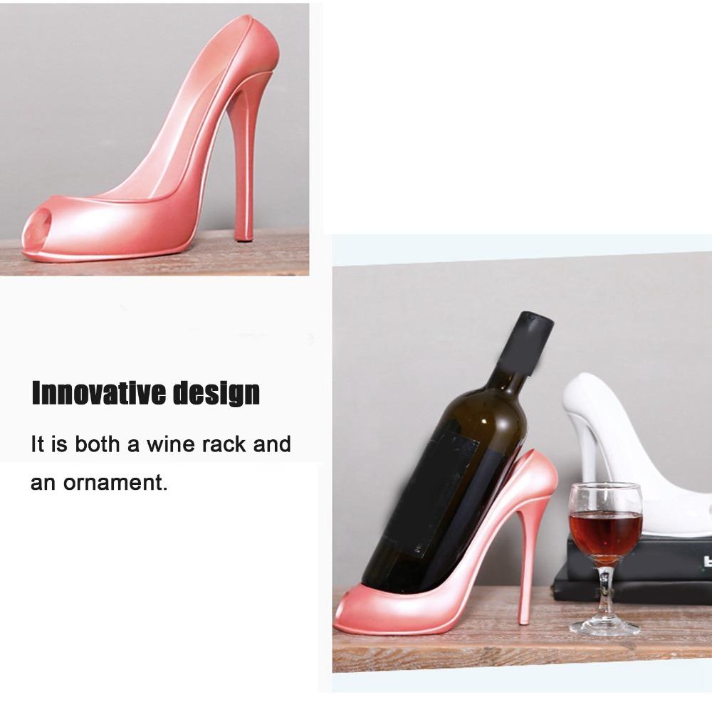 Counter Top Wine Bottle Holder Pink Wine Storage Stand Great Present Wine Organizer Party