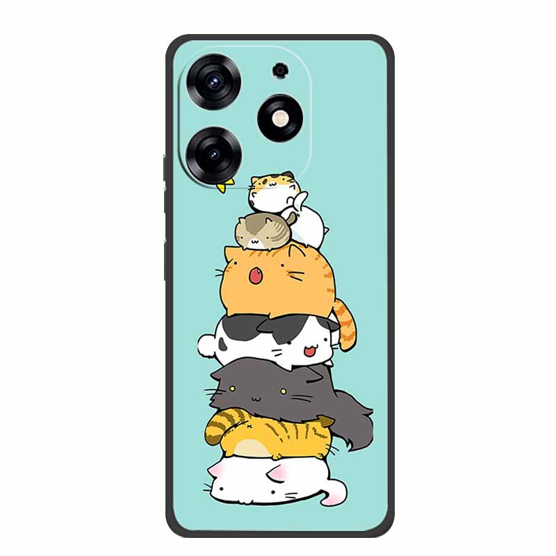For Infinix Smart 8 Plus Case Luxury Soft Silicone TPU Phone Cases Cover For Infinix Smart8 Plus Protective Flower Painted Coque
