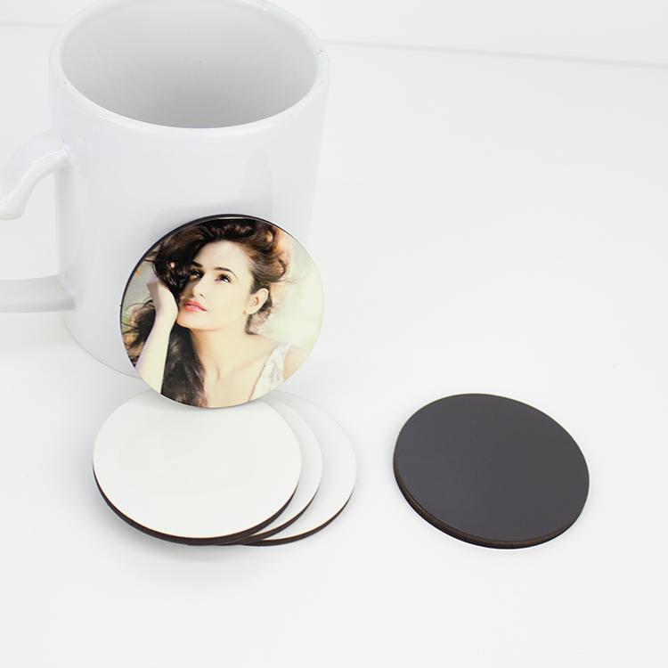 Customizable Round Shape Eco-Friendly DIY Magnet Sticker MDF Wood Blank for Sublimation Personalized Refrigerator Magnets Photos