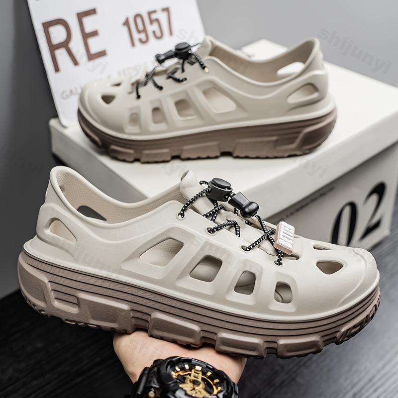 Módní duté ležérní boty pánské 2025 léto nové silná podrážka sportovní módní trend sandály venkovní pláž prodyšné tenisky cool tenisky