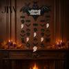 Indoor Party Decorations Happy Halloween Bat Hanging Door Sign, Spooky Skull Spider Paper Seasonal Event Accessories Ornament, Large Wall Hanger