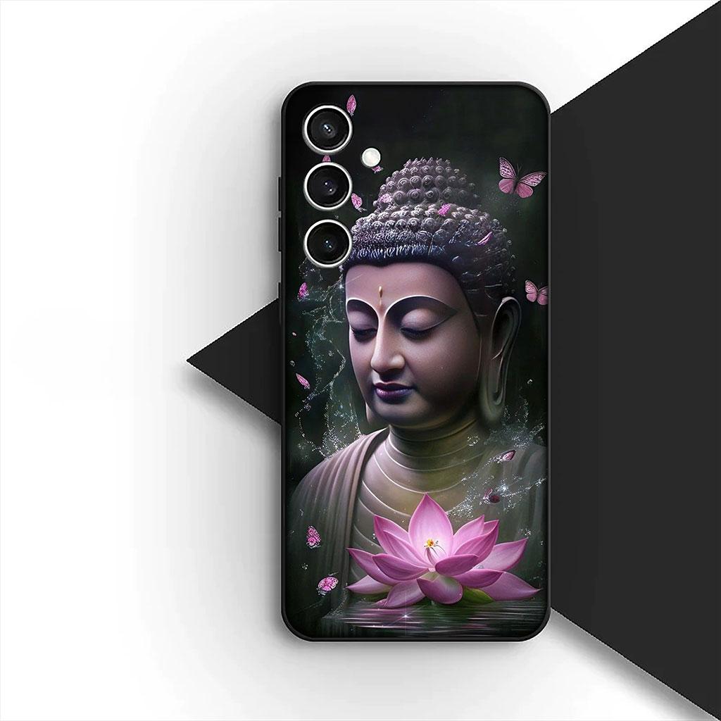 Phone Cover for Motorola Moto Edge 70 60 Fusion NEO Pro G Stylus G56 G96 G04 G05 20 Soft Case Lord Buddha Lotus Flower Light