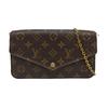 [Použitý] Felicie Pochette Classic Monogram Potahované Plátno A Kůže Tří-v-jednom Řetízková Taška - Dobrý #1W4LF67