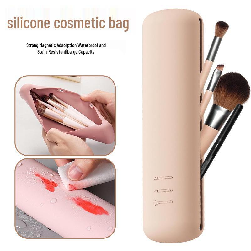 Borsa da Trucco da Viaggio Multifunzionale: Portaspazzole e Beauty Blender Portatile