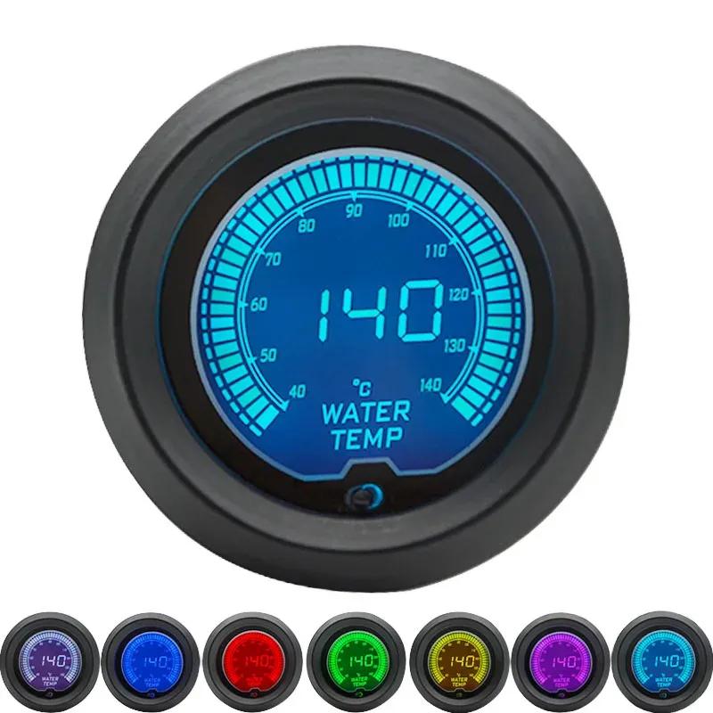 52mm Boost/Water temp/Oil temp/Volt/Tachometer/EGT/Air Fuel ratio/Oil Pressure Gauge LCD Digital 7 Color Display