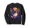 Retro Pug Vintage Dog 80s Rad Pug Lover's Gift Sweatshirt