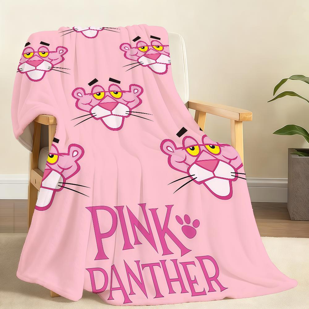 Interesting Cartoon P PINK K P PANTHER S Cute Blanket Soft Throw Blanket Home Bedroom Bed Sofa Picnic Travel Office Blanket Gift