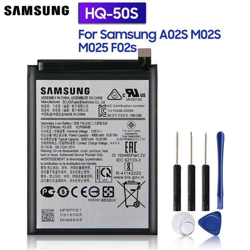 

Samsung Оригинальный сменный аккумулятор HQ-50S для Samsung Galaxy A02S SM-A025F/DS M02S M025 F02s 5000 мАч