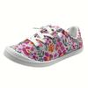 Print Slip-On Sneakers - Lightweight, Comfortable Fabric Sneakers with TPR Sole, Round Toe, All-Season Versatile Design for Casual or Dressy Occasion