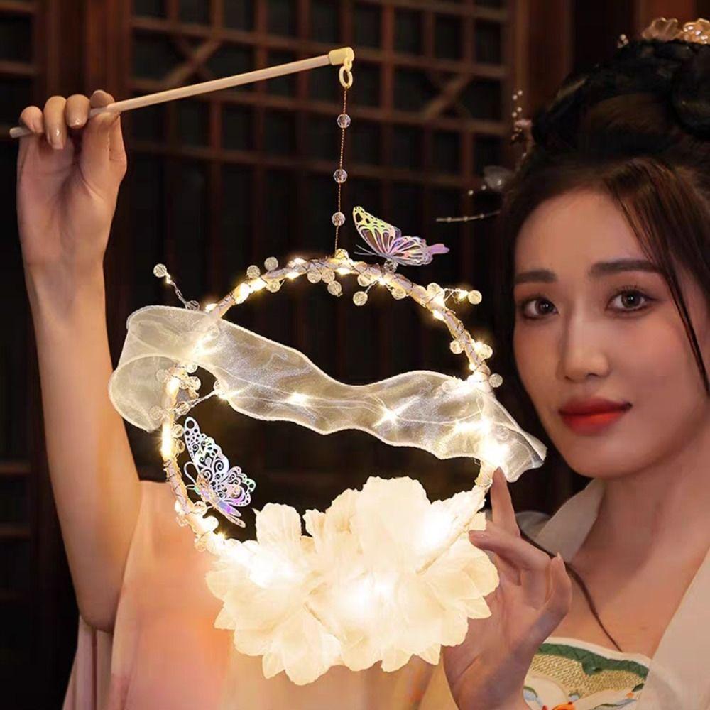 Handmade Mid-Autumn Festival Lantern DIY DIY Material Bag Light-Up Butterfly Lantern  Toy