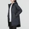 Under Armour Parka Down 2.0 s potlačou loga v jednofarebnom prevedení, Ležérna teplá páperová bunda s kapucňou pre ženy, Vonkajšie oblečenie, Čierna 1372649-001