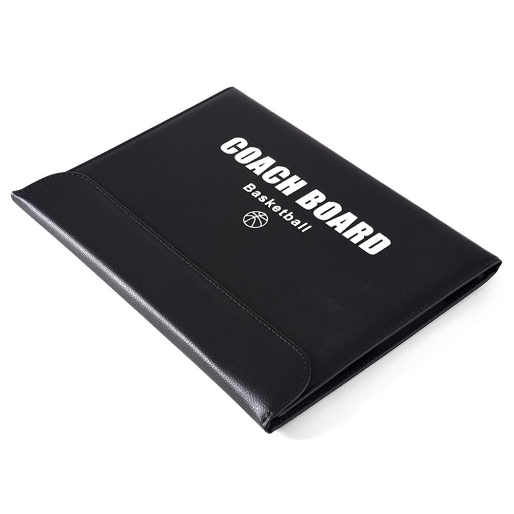 Basketball Coaching Board 2.5 Folds Foldable Strategy Teaching Clipboard with Dry Erase and Marker Pen