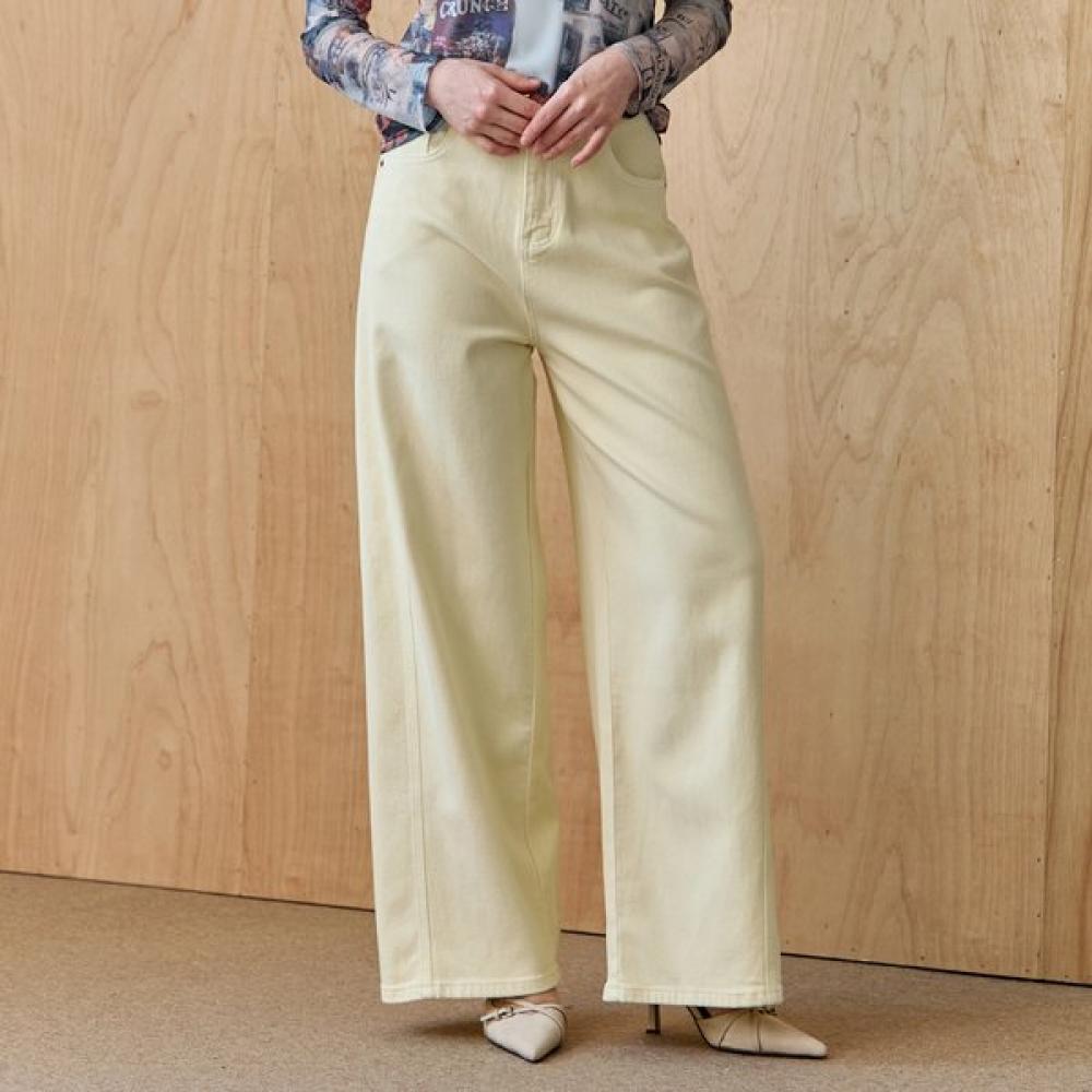 

Maxza Wide Cut Cotton Pants Ze06ql007na yellow/77