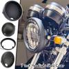 7 Inch Motorcycle LED Headlight Housing Headlight Cover Mounting Bracket Adjustable Light Shell Lighthouse Moto Accessories
