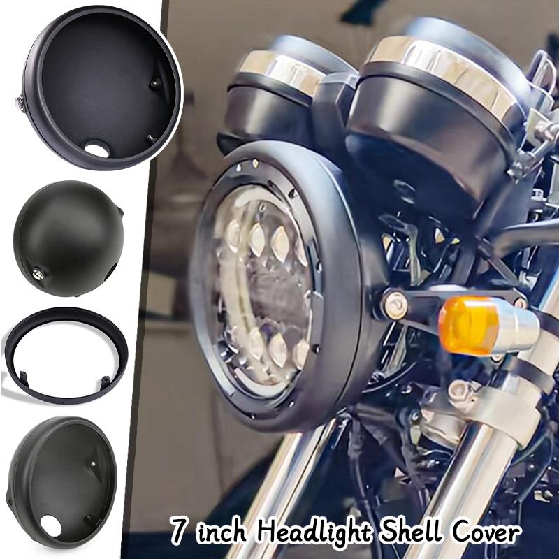 7 Inch Motorcycle LED Headlight Housing Headlight Cover Mounting Bracket Adjustable Light Shell Lighthouse Moto Accessories