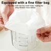 Greek Yogurt Strainer with Pressing Lid Multi-Functional Whey Separator for Cheese & Soy Milk Fine Mesh Filter BPA-Free Compact Kitchen Tool for
