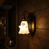 Festliche Eingangshalle Dekoration Niedliche Geist Wandleuchte, Zaubererhut Lampe, Dekorative Warmweiße Aufputzlampe Halterung für Halloween Haus Flur Schlafzimmer