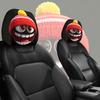 2 pezzi di Copricapo per Poggiatesta Auto a Forma di Cappello Rosso dei Cartoni Animati, una Decorazione Essenziale per l'Auto, Versatile e Adatto per la Guida su Lunga Distanza