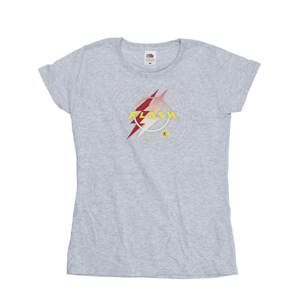 DC Comics Womens/Ladies The Flash Lightning Logo Cotton T-Shirt