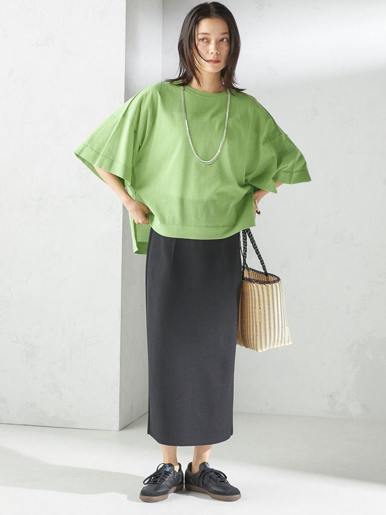 SHIPS for women 18G Filmy Cotton Wide POV 316320487 Green2 One Size S/S