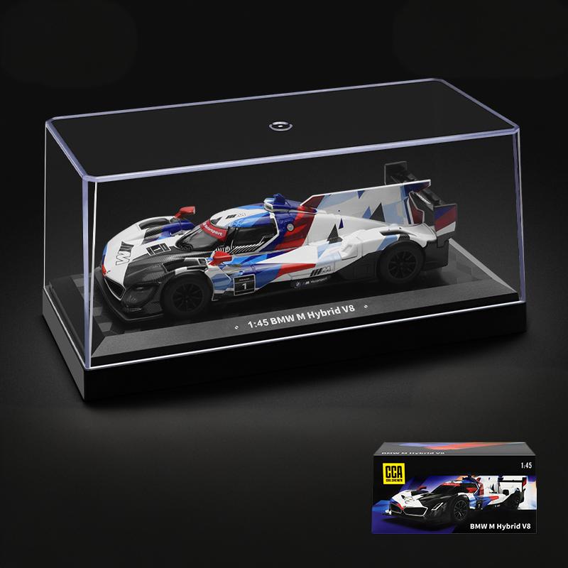1:45 BMW M Híbrido V8 Super Corrida Liga Metálica Fundida Modelo de Carro Veículo Miniatura Clássico Simulação Coleção Decoração Feriado Menino