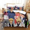 Golden Time Bedding Set Single Twin Full Queen King Size Bed Set Adult Kid Bedroom Three-piece Suits 3D Print Anime Bed She