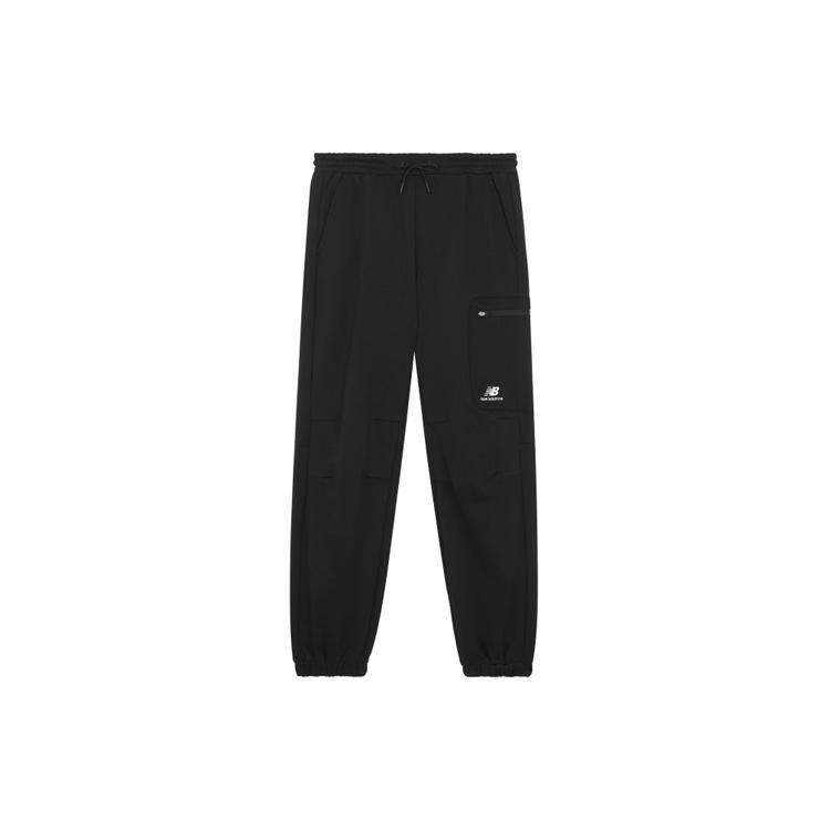New Balance Logo Fleece Striped Joggers Asia Sizing Black Unisex 6LB42123-BK XS
