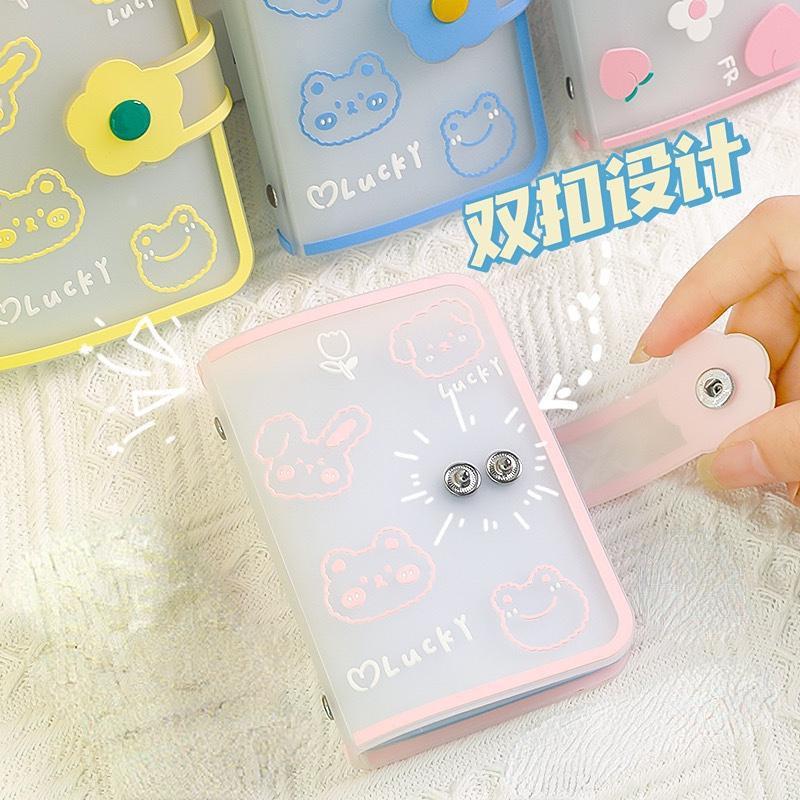 Mini fotoalbum 20 kapes 3 palce PVC držák na fotokarty ženy ID pořadač na kreditní karty stolní doplňky organizér