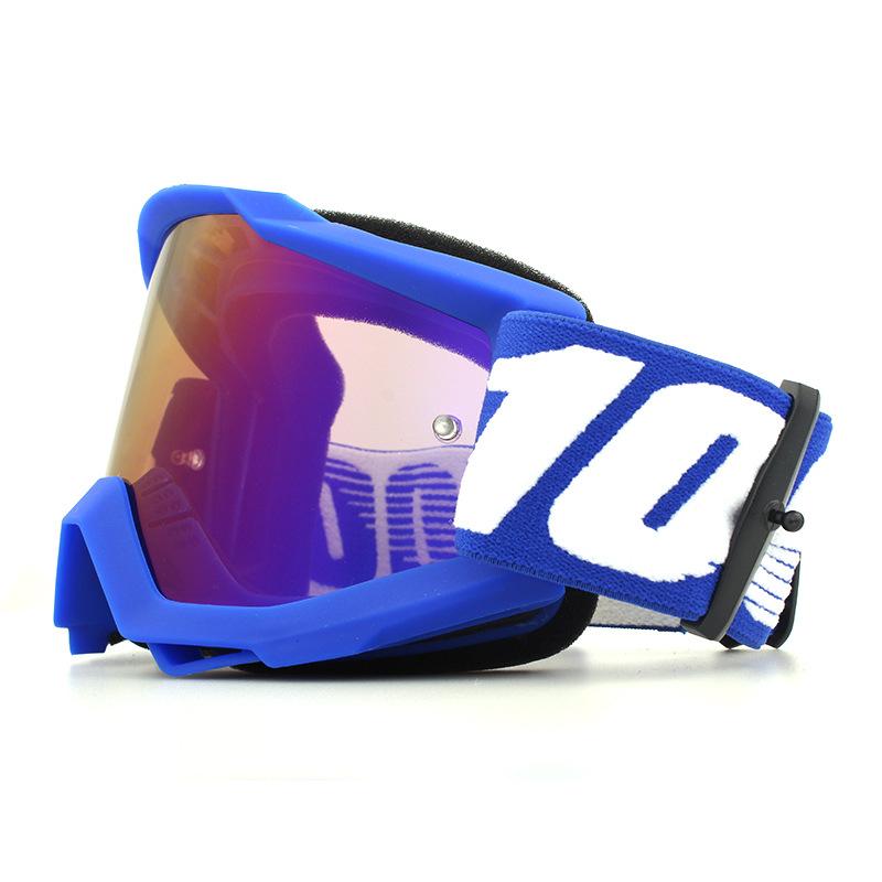 100% Cycling Goggles Outdoor sports motorcycle helmet, off-road windproof, sandproof, dustproof goggles, ski goggles