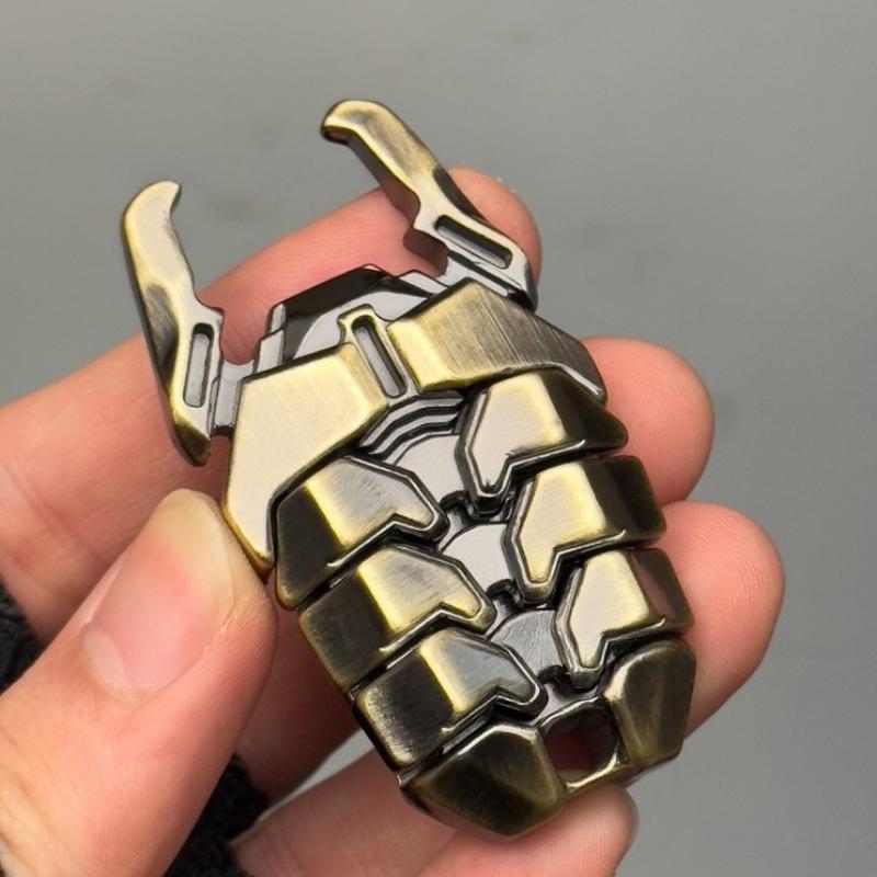 Mech Bug Press Mechanical Slider Clicker Magnetic Push Card Pushing Plate EDC Metal Relieve Stress Reducing Toys Antistresse