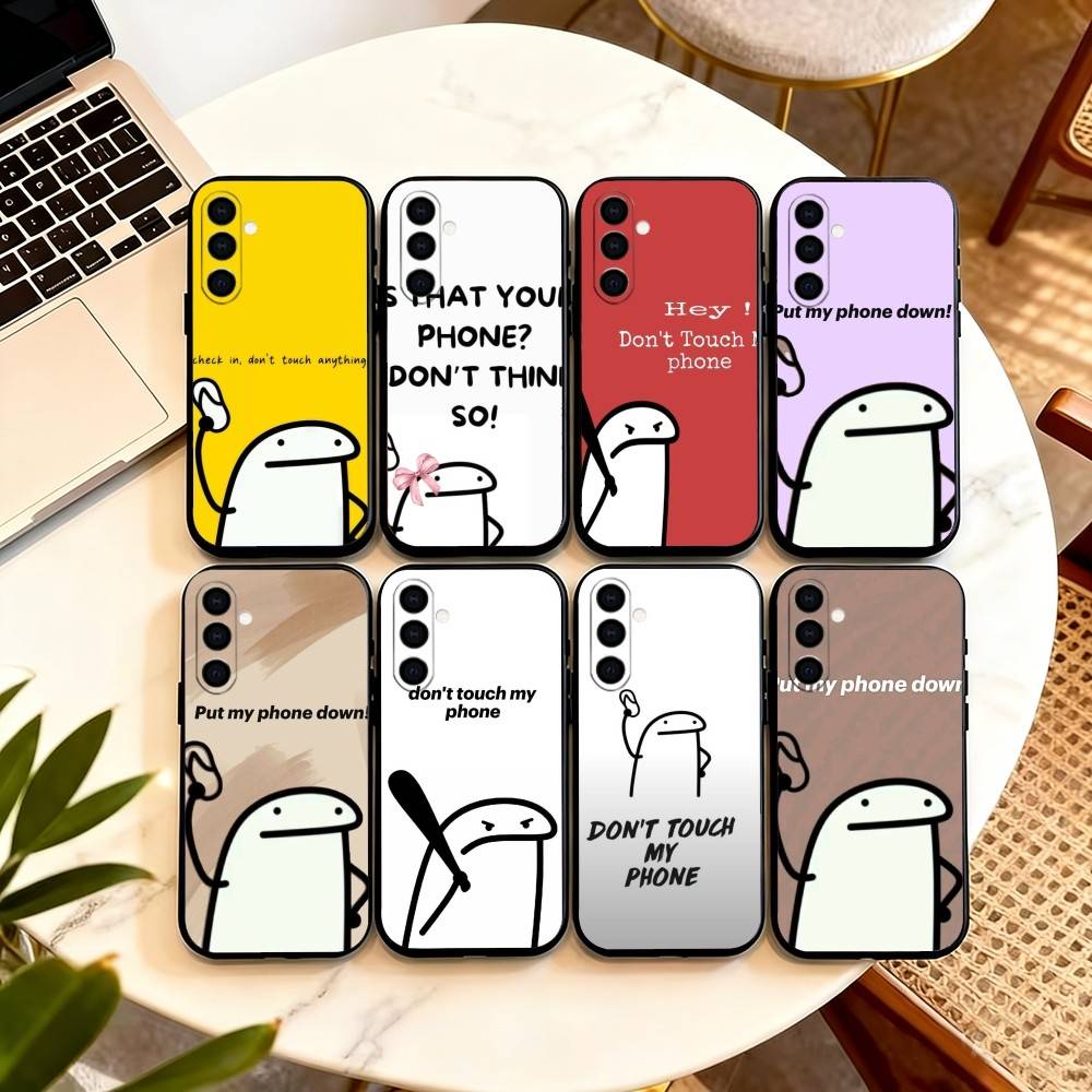 Dont T-Touch My Phone Phone Case For Samsung Galaxy A73,A72,A71,A70,A53,A52,A51,Soft Silicone Black Cover