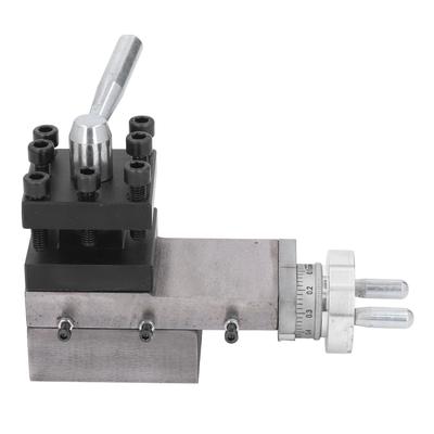 Mini Drehbank Werkzeughalter Schraubstock Klemme 60x60mm Quadratischer Schlitten Verbundwerkzeug für MX 210 WM 210 8x16 220x400 220x600 220x750