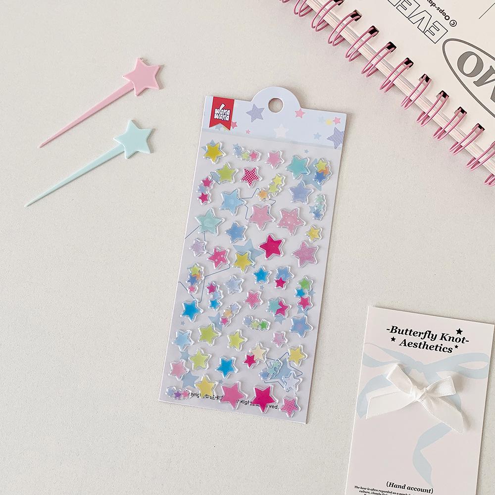 

Cute Epoxy Strawberry & Clover Stickers for Journals and Phone Cases