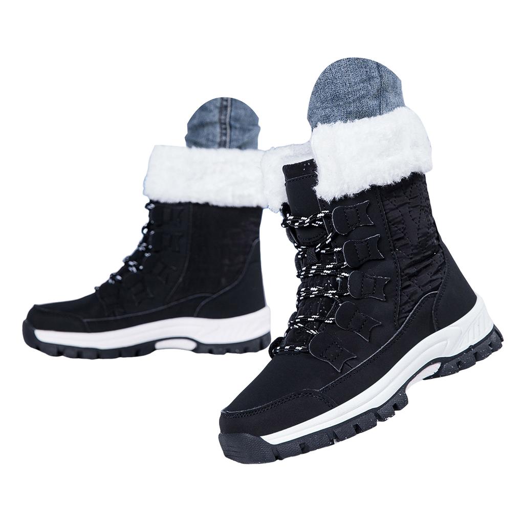 Women's Winter Boots Fleece Lined Comfortable Thickened Outdoor Ski Boots Men's Cold Weather Boots Boots Women Work