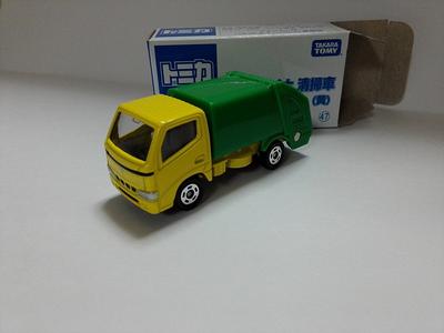 Tomica Not for Sale Toyota Dyna Garbage Truck Rare Yellow Color Crazy Mini Car Circle Case Included Ships from Amazon Warehouse