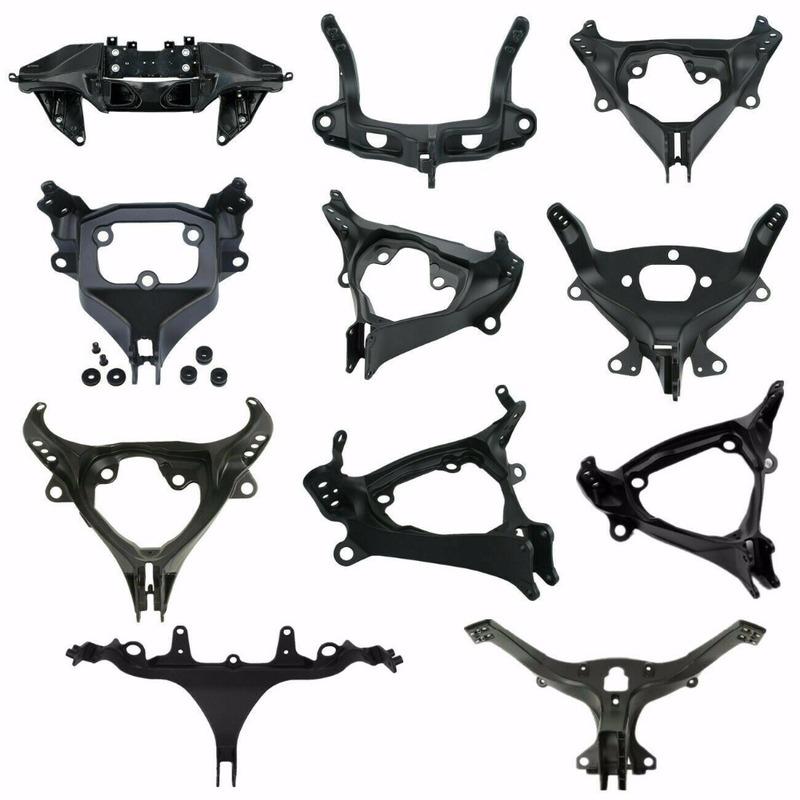 Motorcycle Aluminum Black Front Headlight Fairing Bracket For Yamaha R1 2002-2014 R6 1999-2016 Honda CBR600RR 1000RR 2003-2006