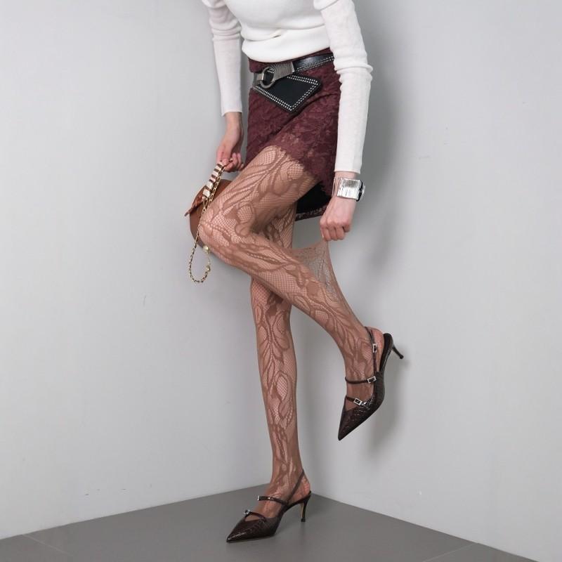 

Summer Sexy Women Lace Tights Fishnet Stockings For Women Floral Fishnet Tights For Party Everyday And Cosplay Wear M