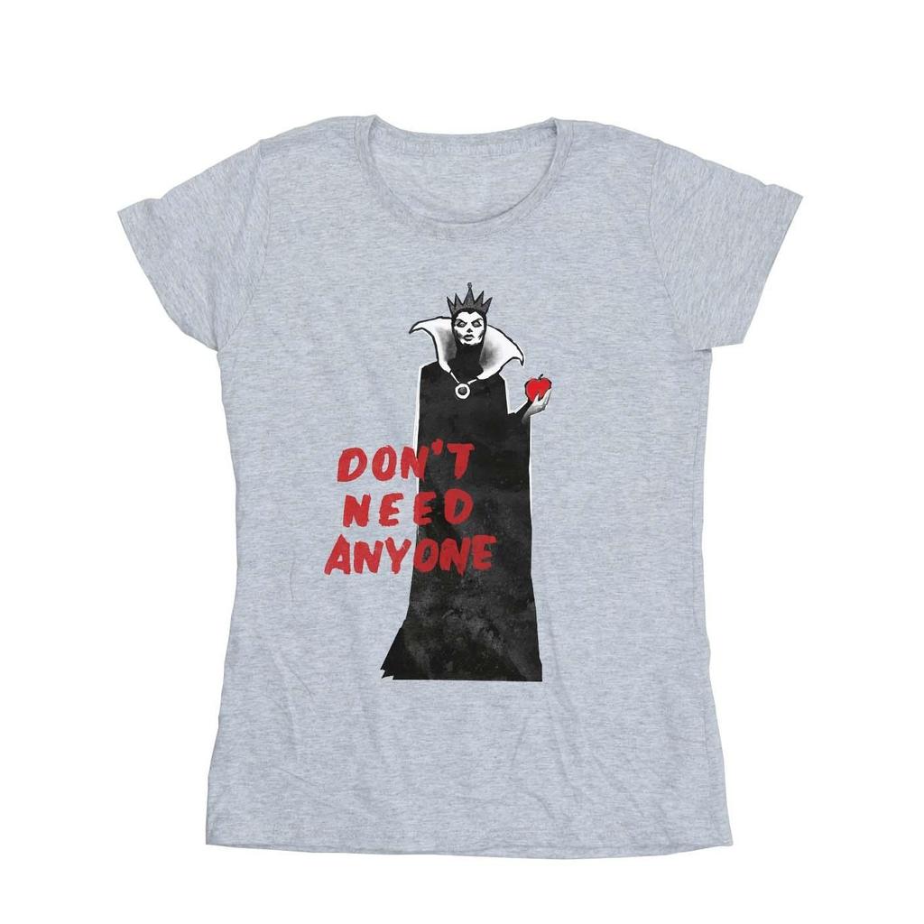 Disney Womens/Ladies Villains Don´t Need Anyone Cotton T-Shirt