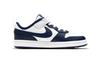 Nike Court Borough 2 White Blue Low top Skateboard Shoes Children Aged 3 7 Years Old BQ5451-107