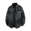 Camisa de Manga Larga para Hombre, Camisa Holgada de Trabajo, Chaqueta Cardigan Casual con Solapa Talla Grande
