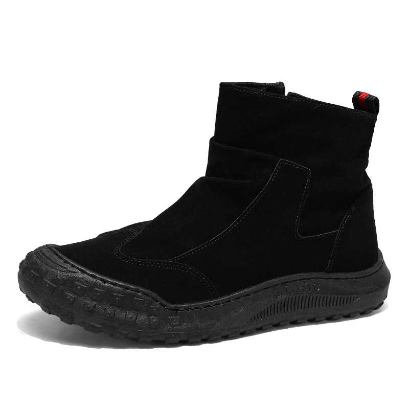 New High Top Workwear Shoes Trendy and Versatile Breathable and Non Slip Casual Labor Protection Shoes Men's Boots